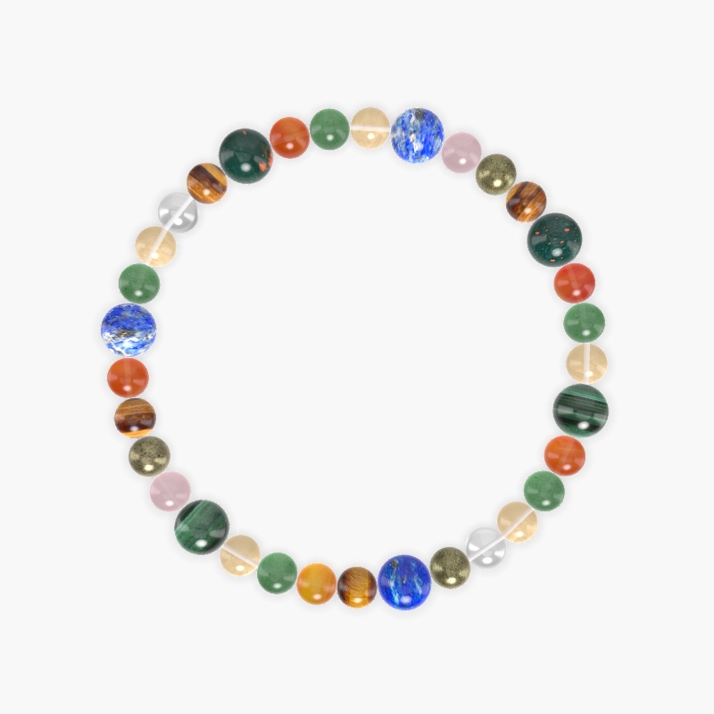 Citrine, Aventurine, Carnelian and more Gemstone Bracelet
