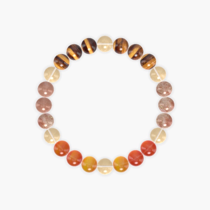 Citrine, Carnelian, Sunstone and more Gemstone Bracelet