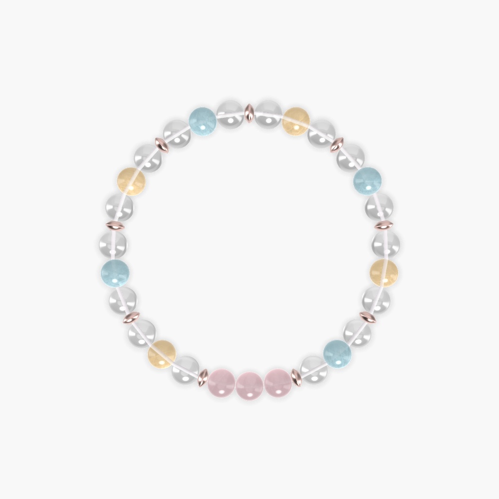 Clear Quartz, Aquamarine, Citrine and more Gemstone Bracelet
