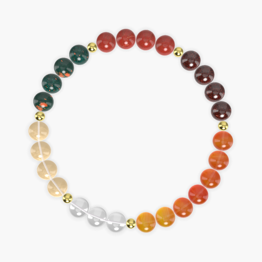 Carnelian, Garnet, Red Jasper and more Gemstone Bracelet