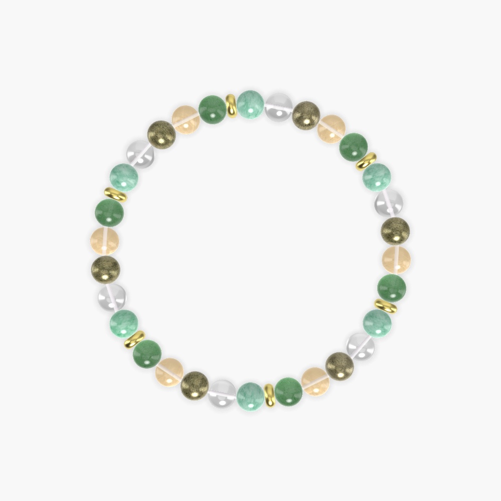 Green Jade, Aventurine, Citrine and more Gemstone Bracelet