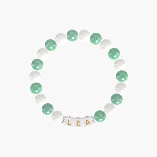 Green Jade and White Jade Bracelet