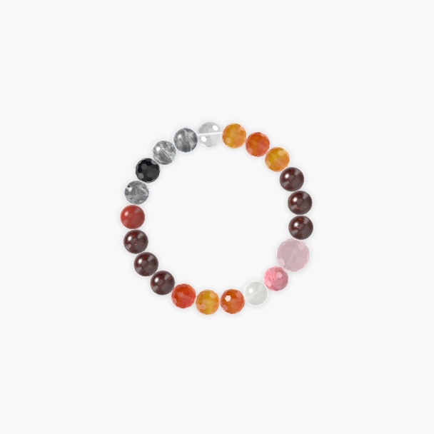 Garnet, Carnelian, Labradorite and more Gemstone Bracelet