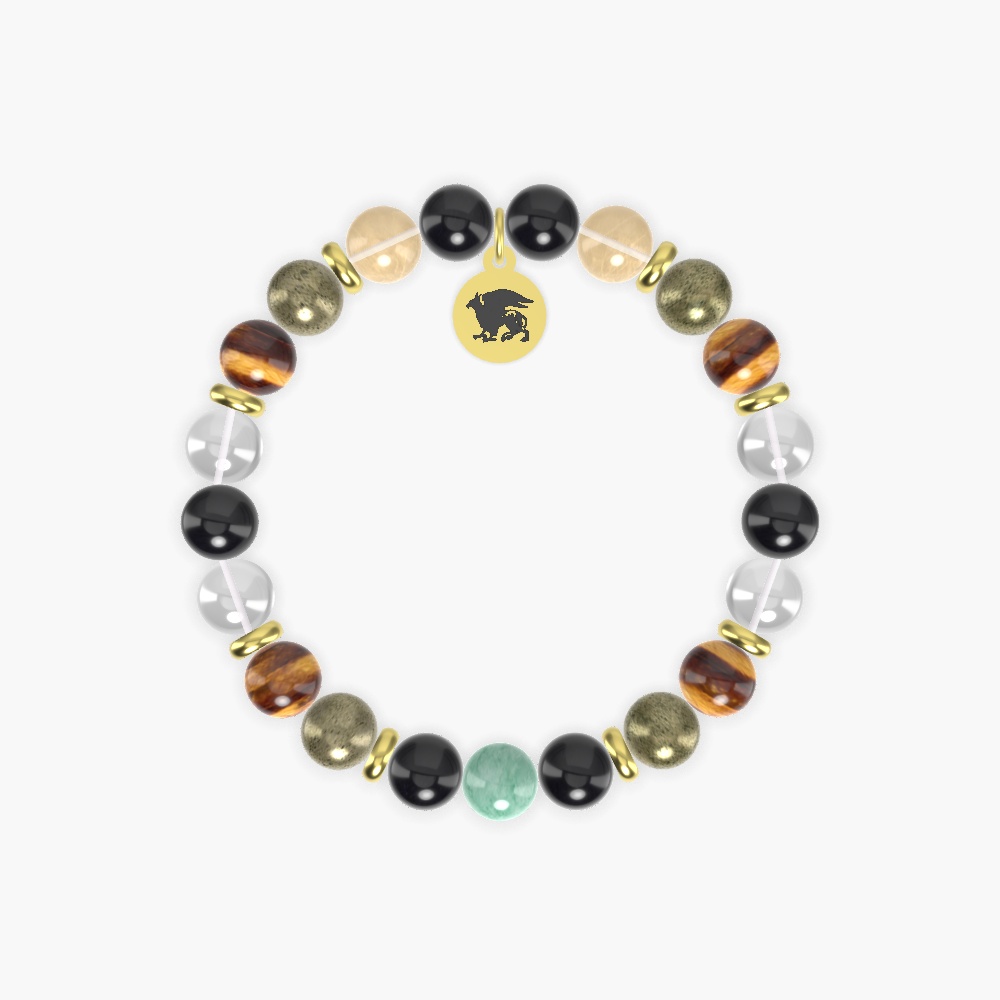 Black Onyx, Pyrite, Tiger Eye and more Gemstone Bracelet