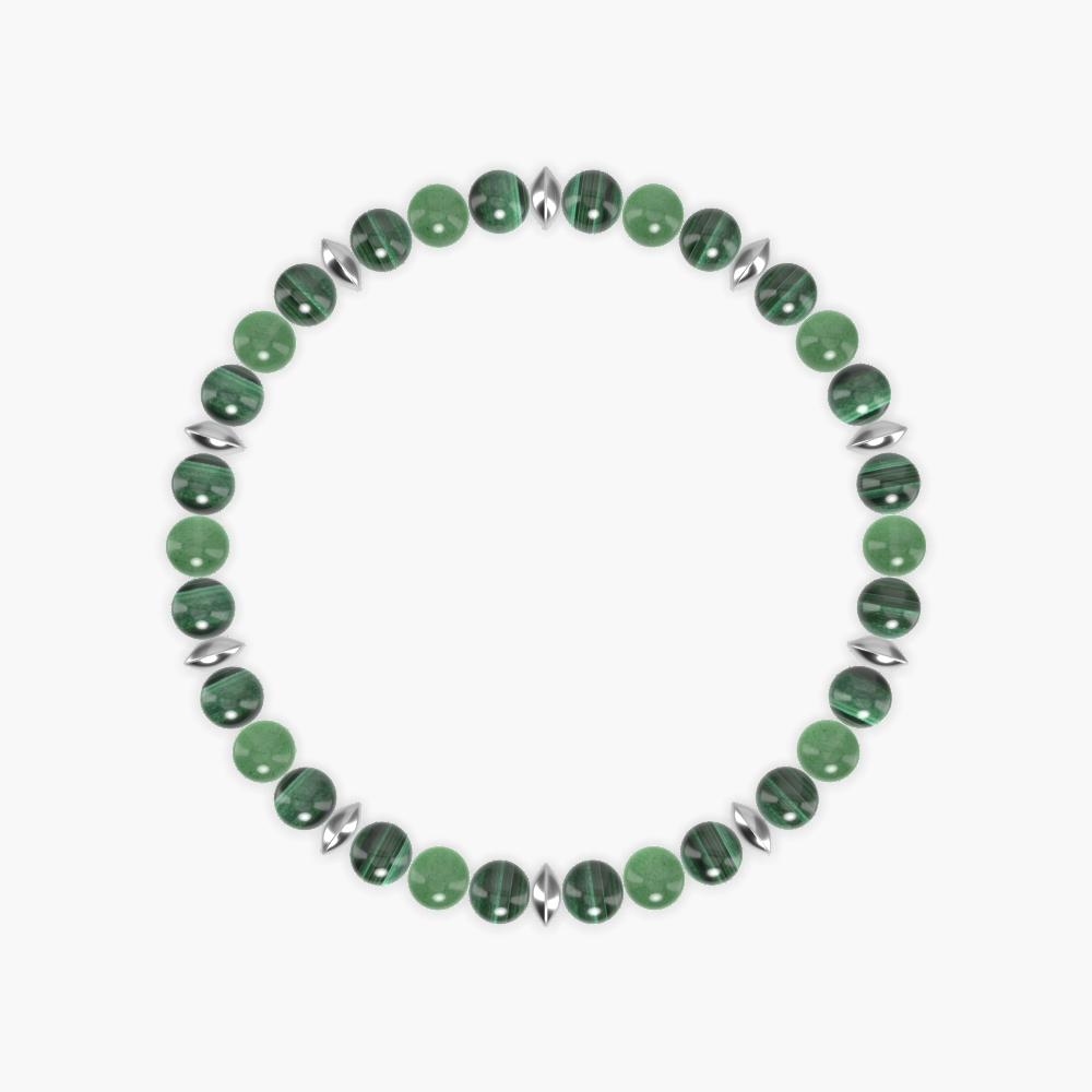Malachite and Aventurine Bracelet