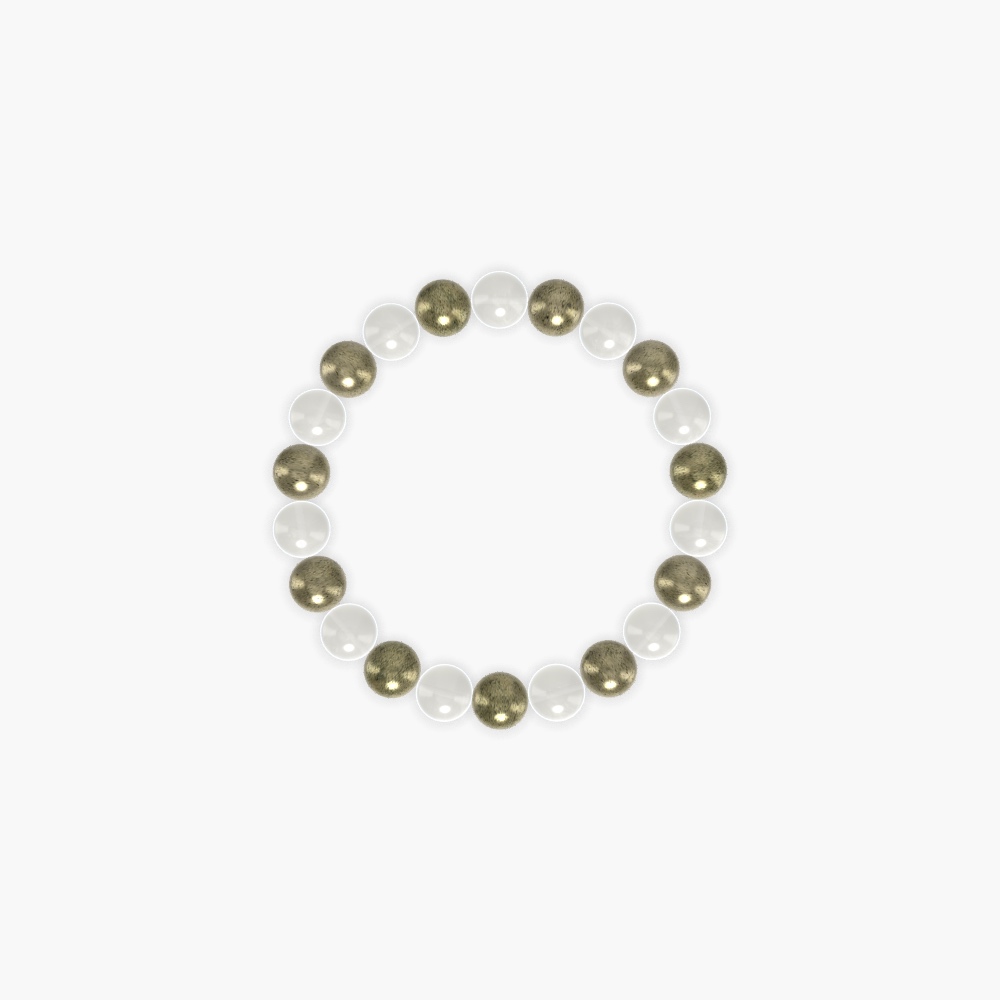 Pyrite and Moonstone Bracelet