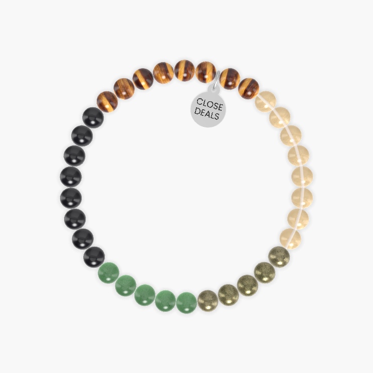 Citrine, Tiger Eye, Black Tourmaline and more Gemstone Bracelet