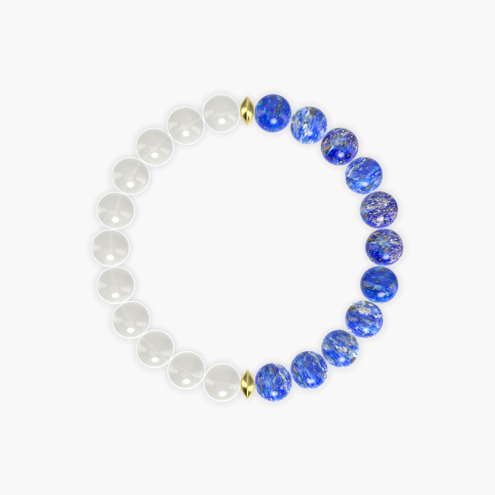 Lapis Lazuli and Moonstone Bracelet