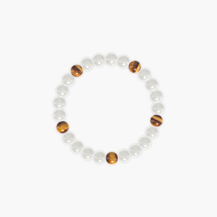 Moonstone and Tiger Eye Bracelet
