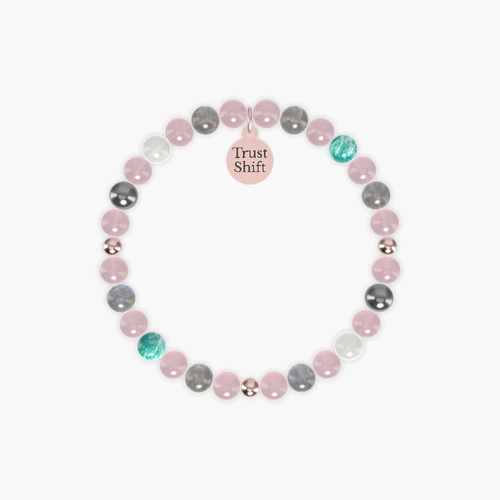 Rose Quartz, Labradorite, Moonstone and more Gemstone Bracelet