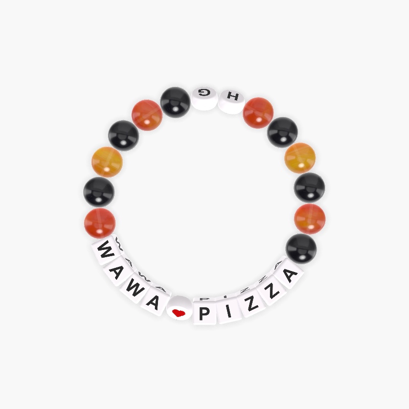 Black Onyx and Carnelian Bracelet