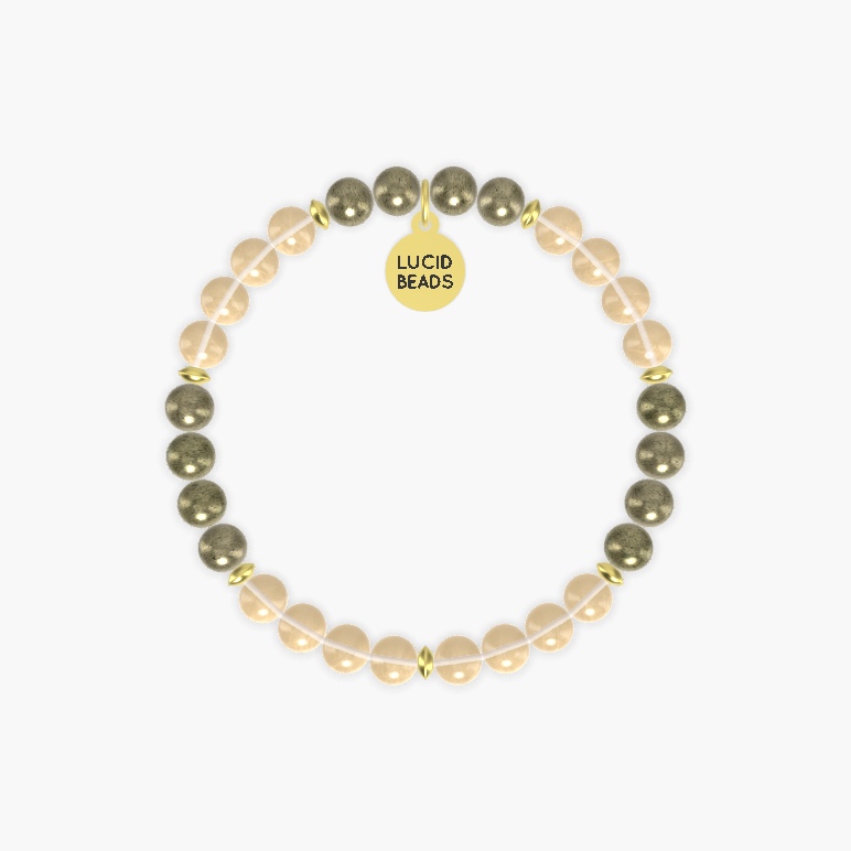 Citrine and Pyrite Bracelet