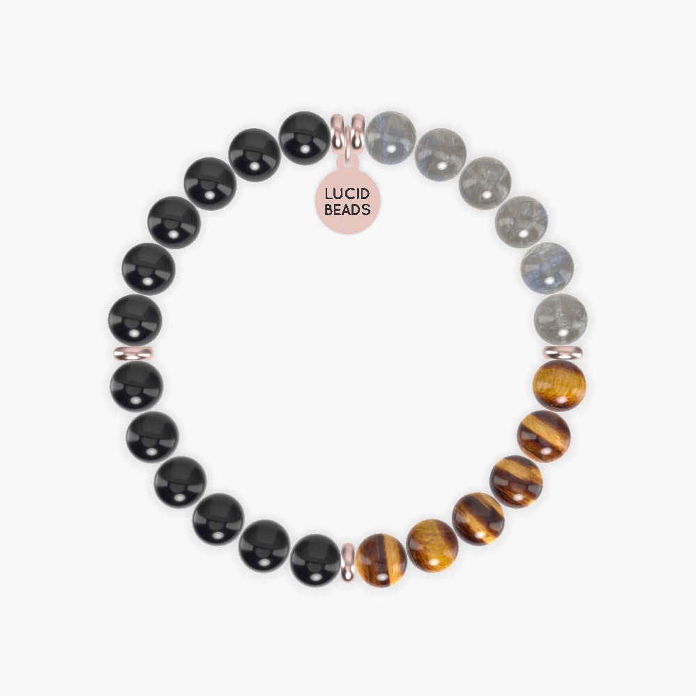 Black Tourmaline, Black Obsidian, Tiger Eye and more Gemstone Bracelet