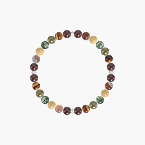 Garnet, Tiger Eye, Pyrite and more Gemstone Bracelet