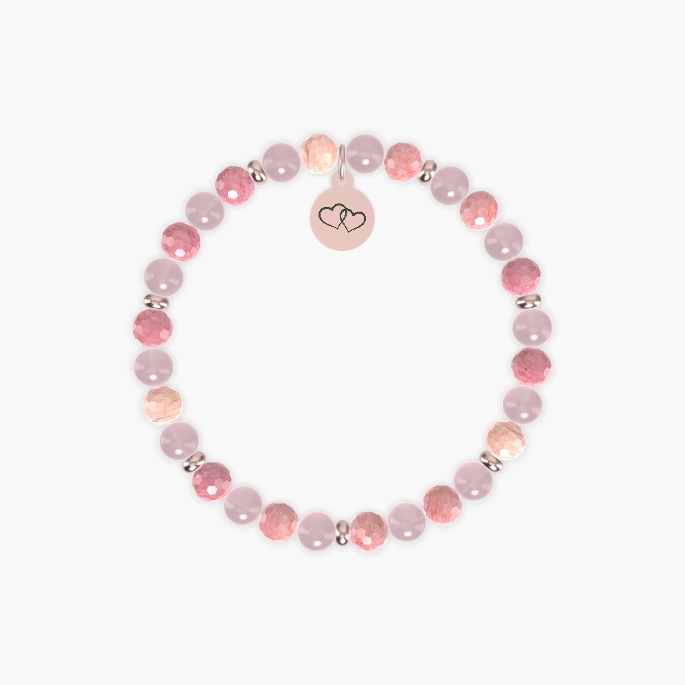 Rhodonite and Rose Quartz Bracelet