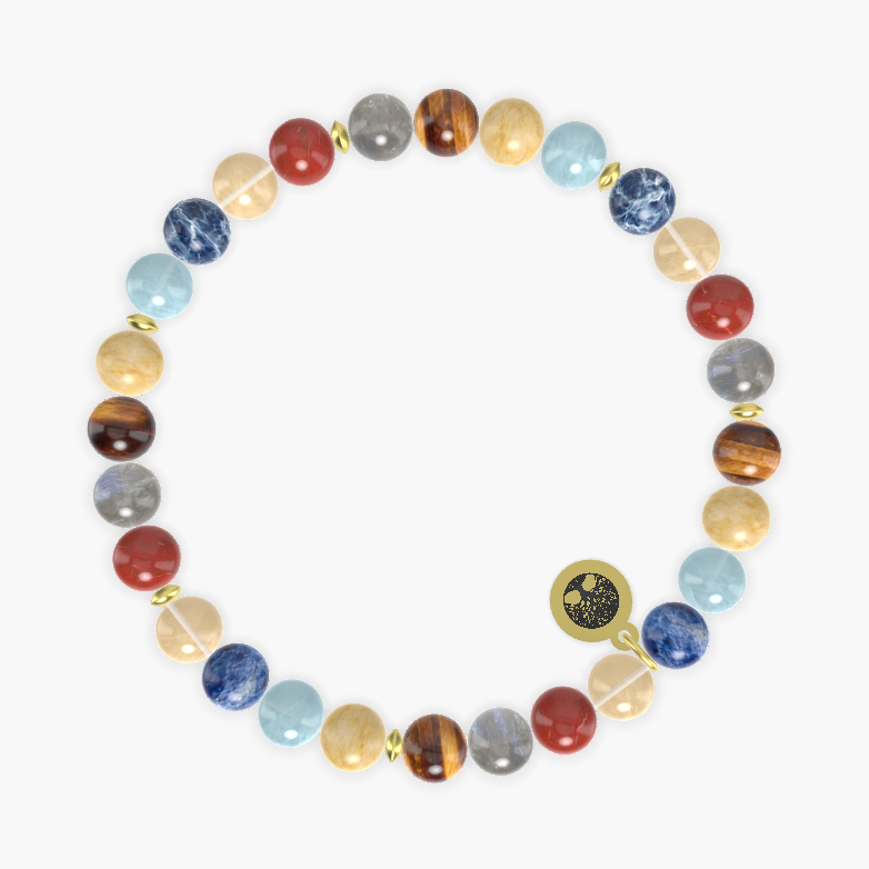 Tiger Eye, Labradorite, Red Jasper and more Gemstone Bracelet