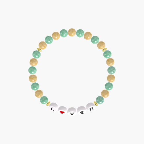 Green Jade and Yellow Jade Bracelet