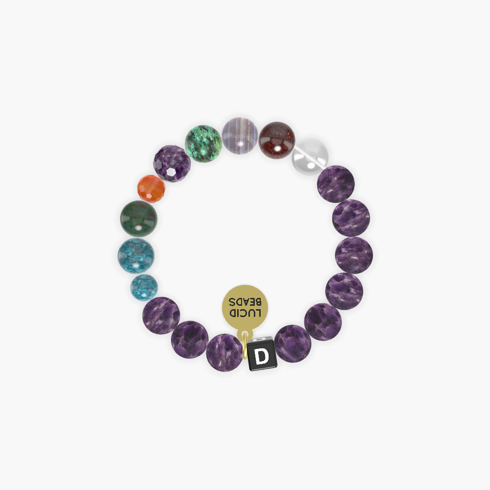 Amethyst, Apatite, Clear Quartz and more Gemstone Bracelet