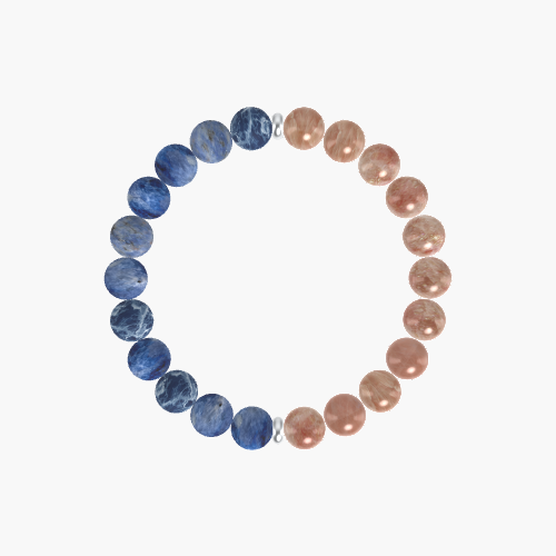 Sunstone and Sodalite Bracelet