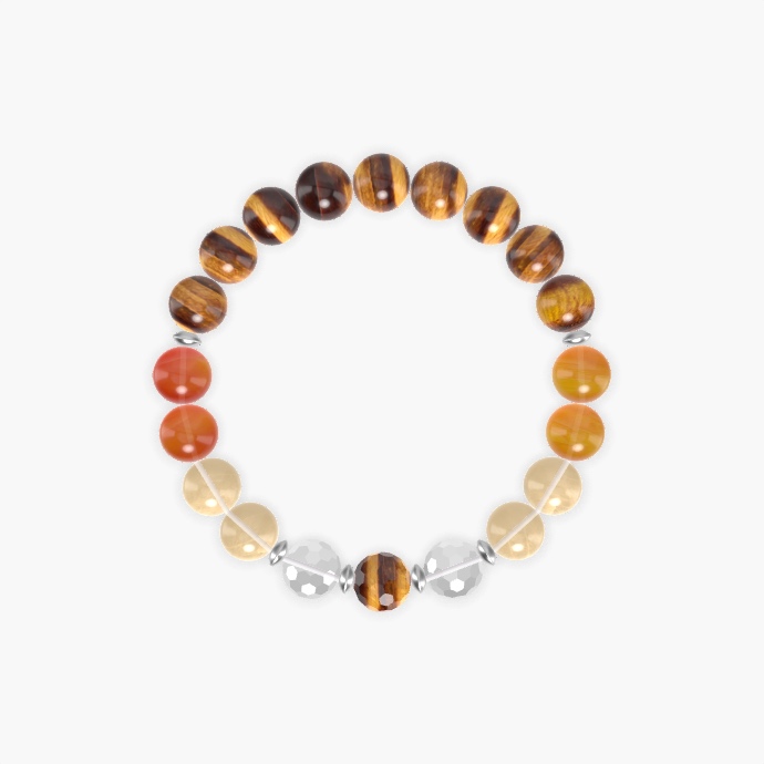 Tiger Eye, Citrine, Carnelian and more Gemstone Bracelet