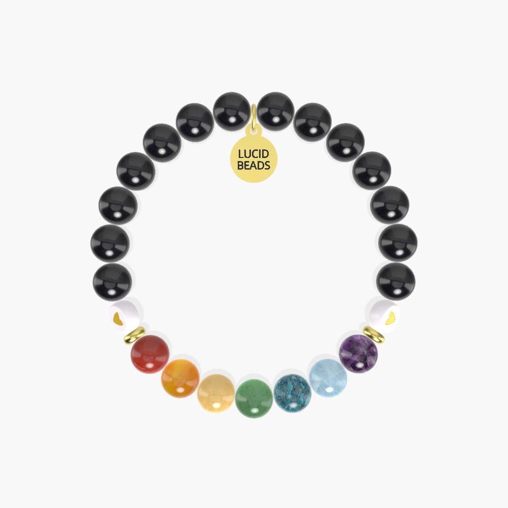 Black Tourmaline, Aventurine, Apatite and more Gemstone Bracelet