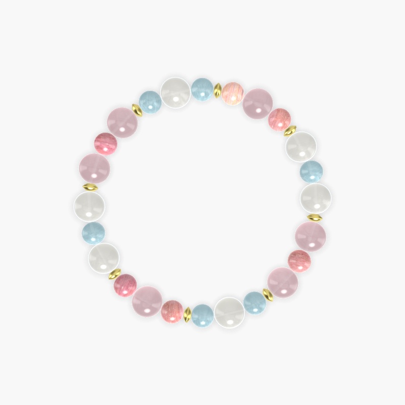Aquamarine, Moonstone, Rose Quartz and more Gemstone Bracelet