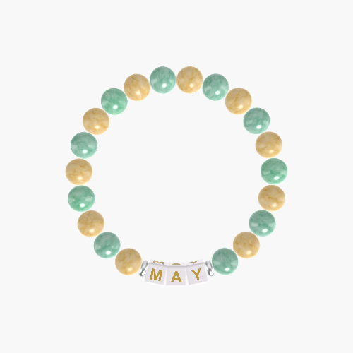 Green Jade and Yellow Jade Bracelet