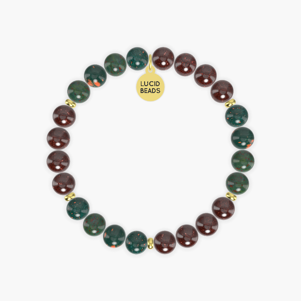 Garnet and Bloodstone Bracelet
