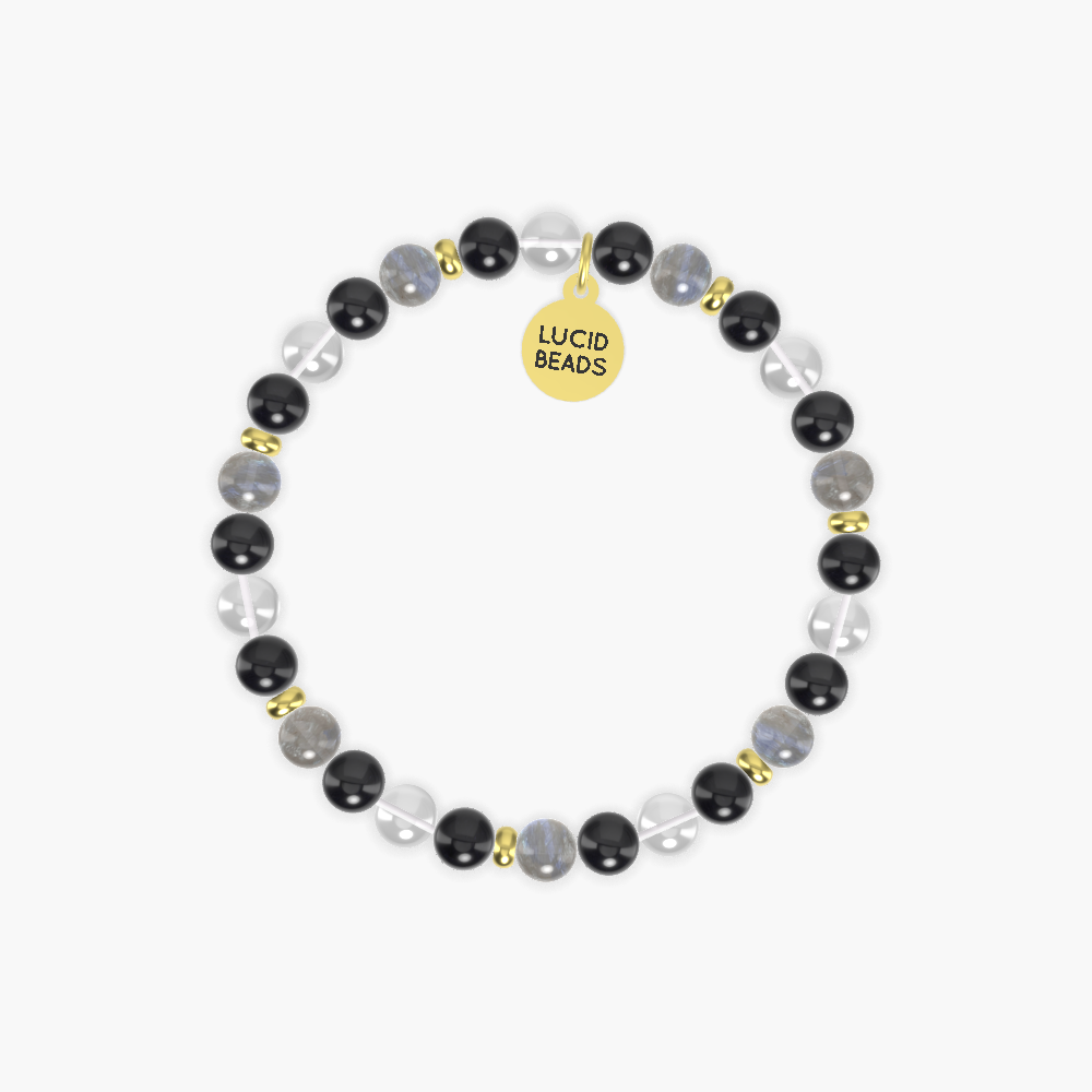 Labradorite, Black Tourmaline, Clear Quartz and more Gemstone Bracelet