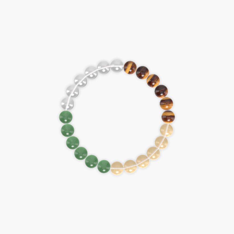 Citrine, Tiger Eye, Clear Quartz and more Gemstone Bracelet
