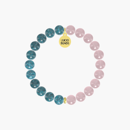 Rose Quartz and Apatite Bracelet
