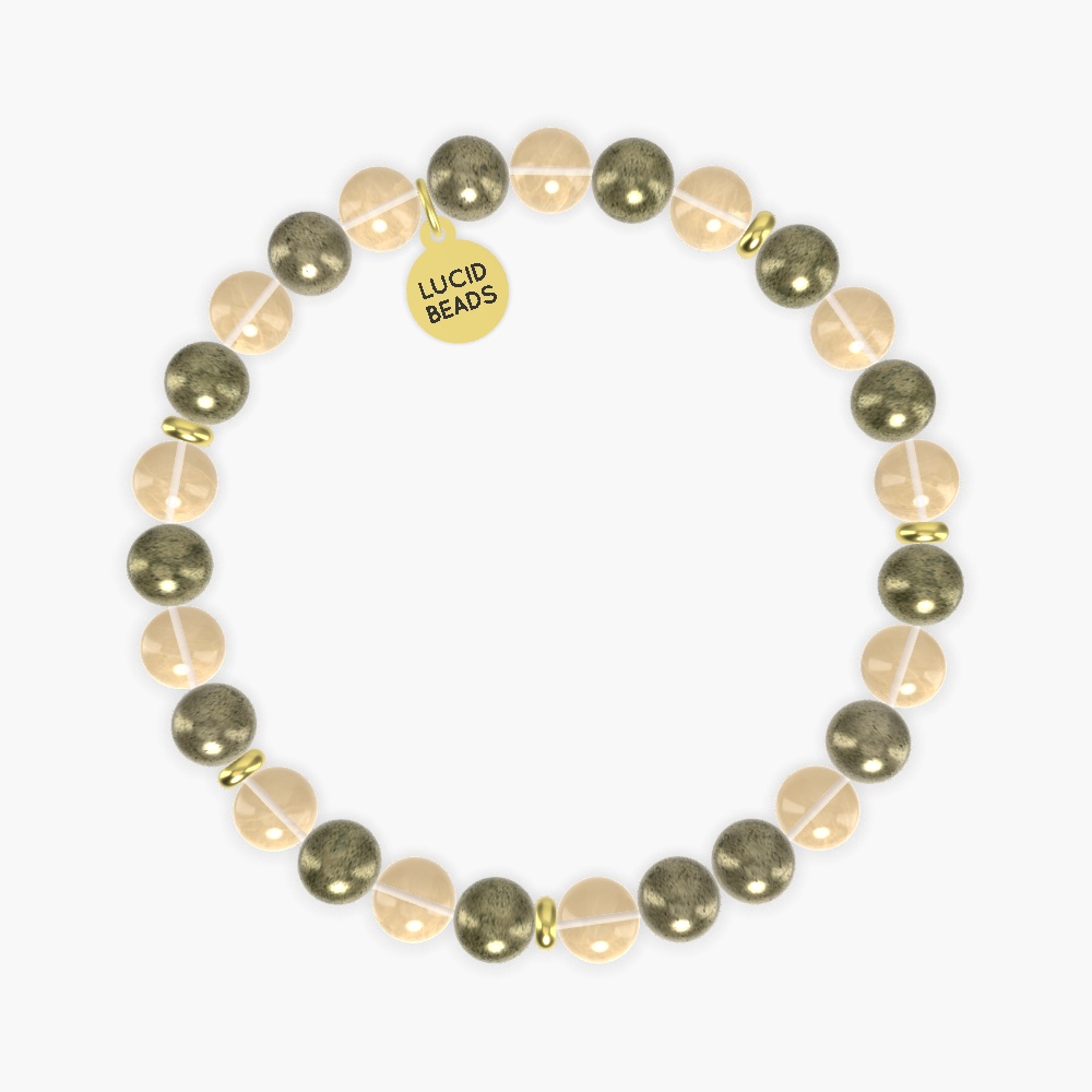 Pyrite and Citrine Bracelet
