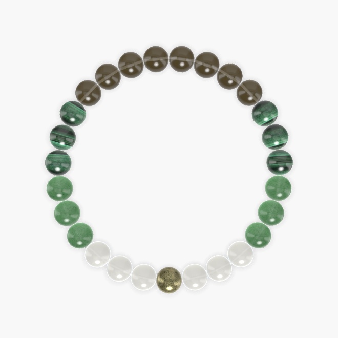 Smoky Quartz, Moonstone, Aventurine and more Gemstone Bracelet
