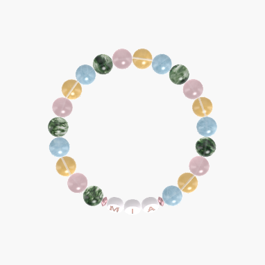 Aquamarine, Citrine, Rose Quartz and more Gemstone Bracelet