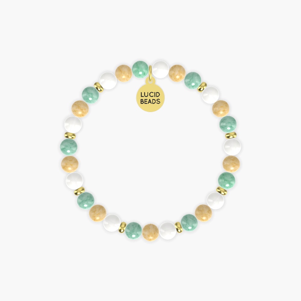 Yellow Jade, White Jade and Green Jade Bracelet