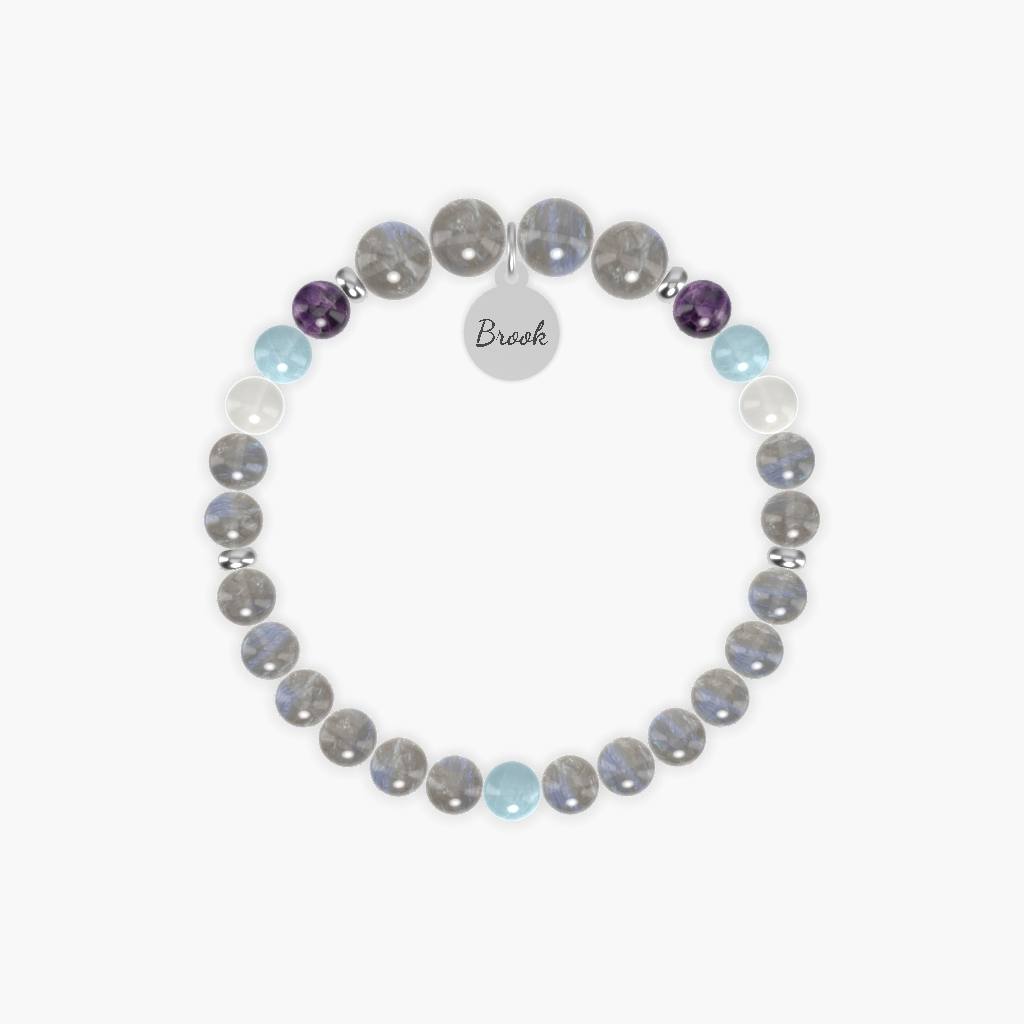 Labradorite, Aquamarine, Moonstone and more Gemstone Bracelet