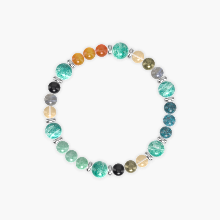 Amazonite, Citrine, Apatite and more Gemstone Bracelet
