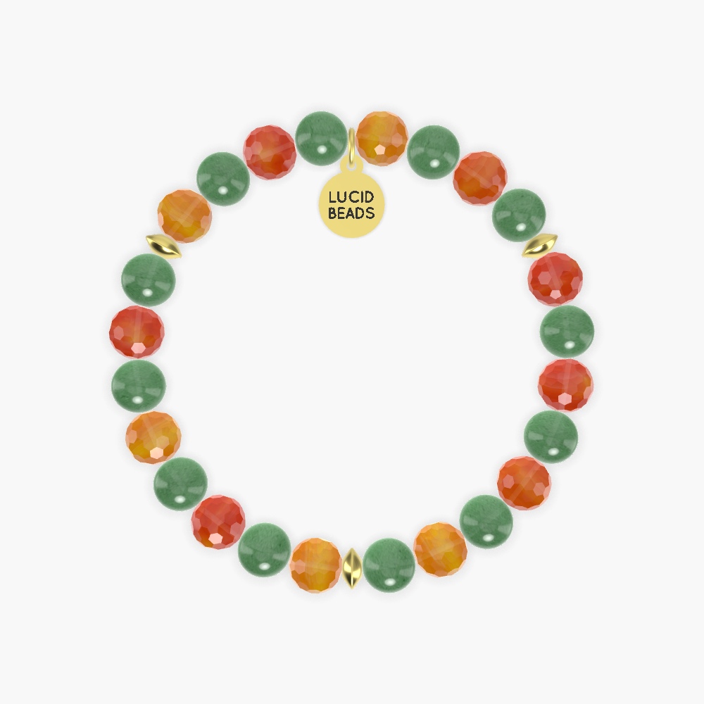 Aventurine and Carnelian Bracelet