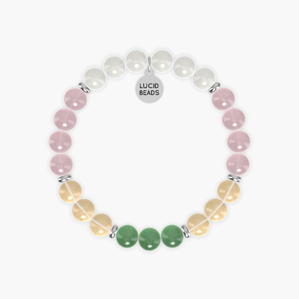 Rose Quartz, Citrine, Moonstone and more Gemstone Bracelet