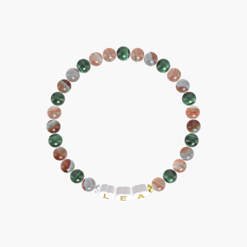 Sardonyx and Malachite Bracelet