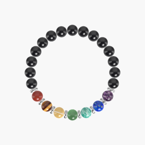 Black Tourmaline, Aventurine, Amazonite and more Gemstone Bracelet