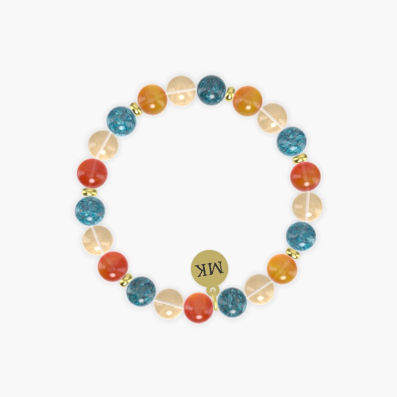 Carnelian, Apatite and Citrine Bracelet