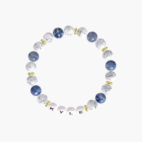 Howlite and Sodalite Bracelet
