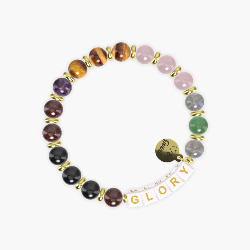 Rose Quartz, Tiger Eye, Garnet and more Gemstone Bracelet