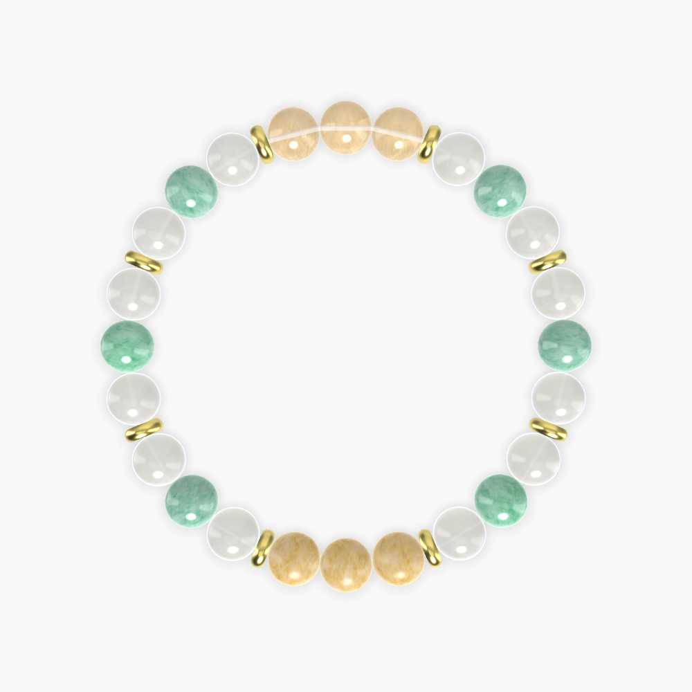 Moonstone, Green Jade, Yellow Jade and more Gemstone Bracelet