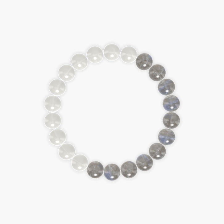 Labradorite and Moonstone Bracelet