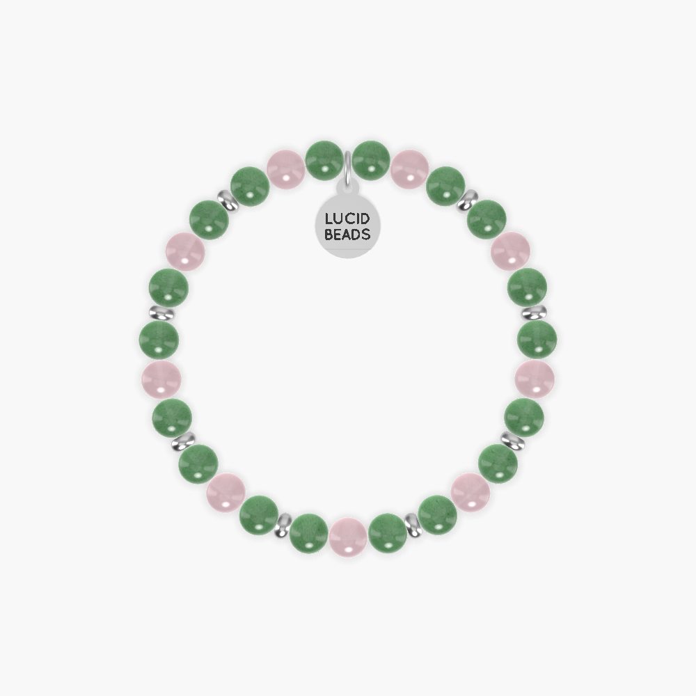 Harmony and Love - Aventurine and Rose Quartz Bracelet