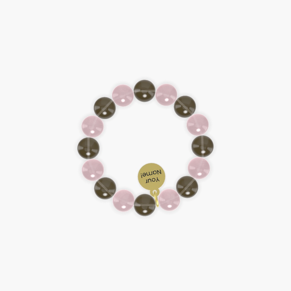 Smoky Quartz and Rose Quartz Bracelet