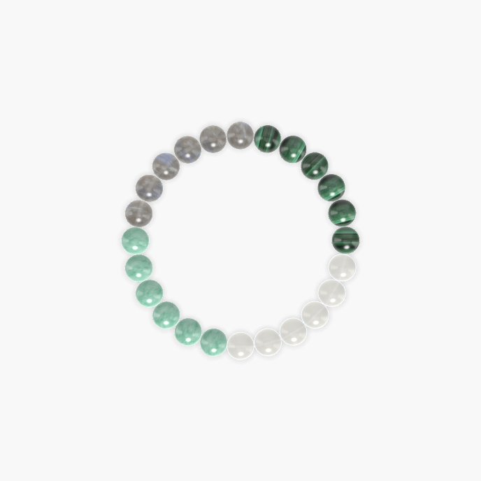 Moonstone, Malachite, Labradorite and more Gemstone Bracelet