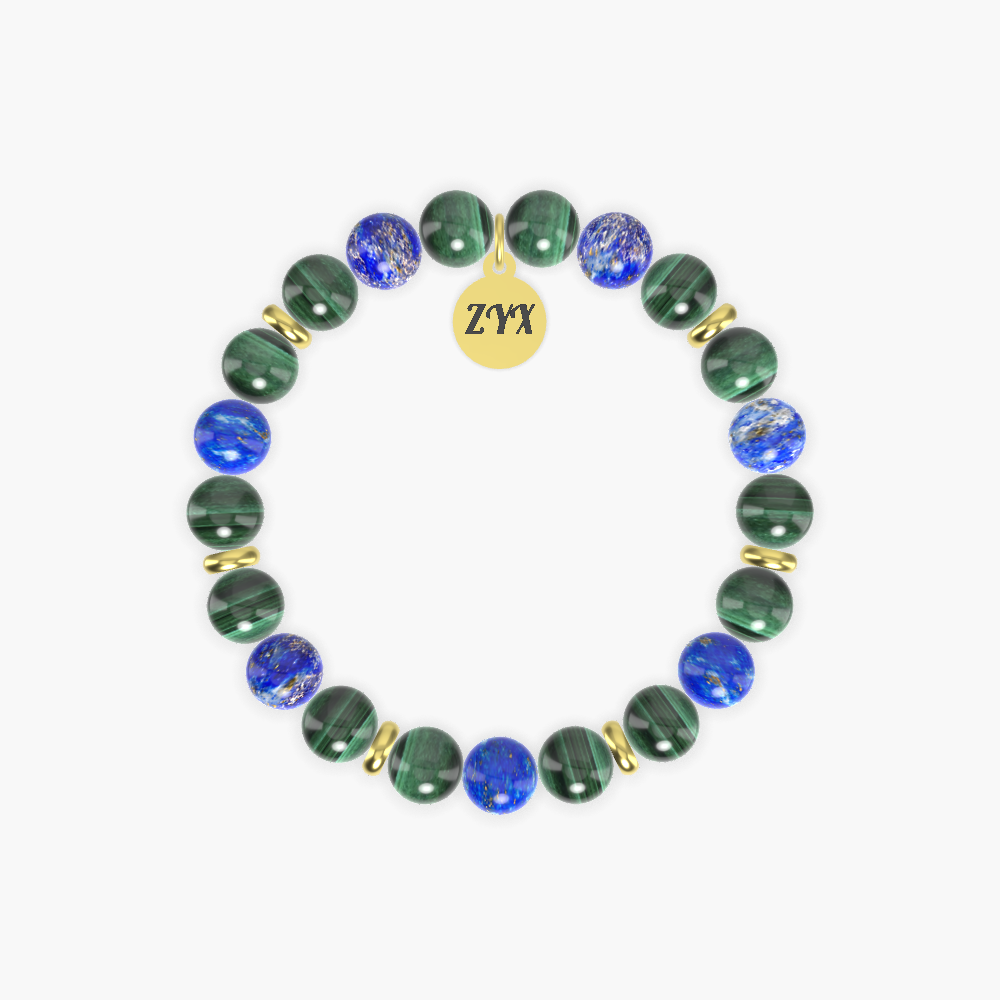 Malachite and Lapis Lazuli Bracelet